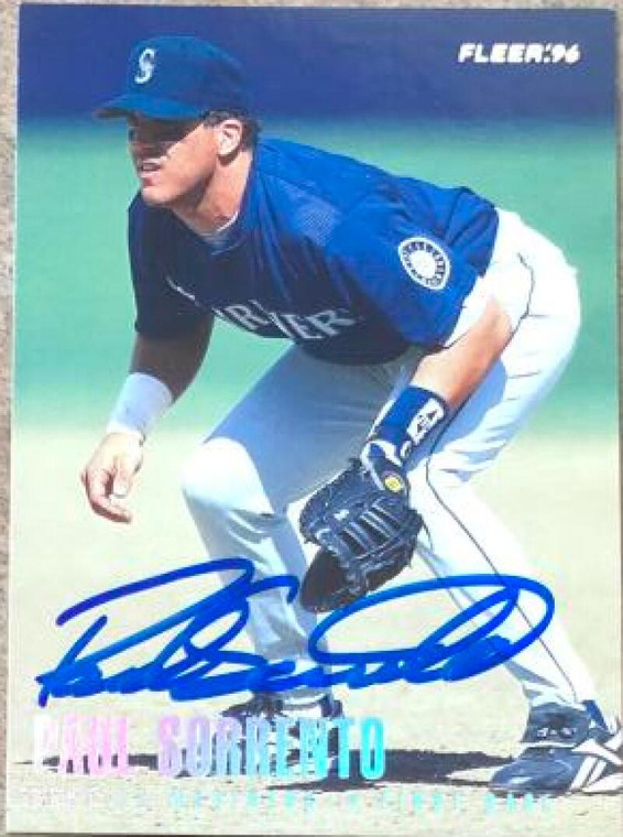 Paul Sorrento Autographed 1996 Fleer Update Tiffany #U84