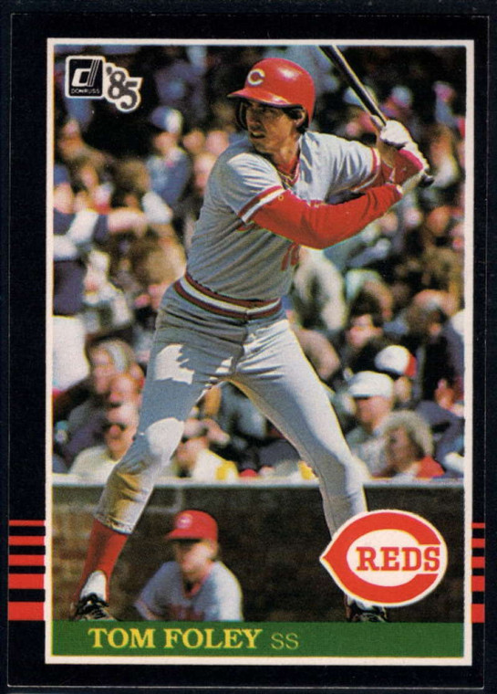 1985 Donruss #569 Tom Foley VG Cincinnati Reds 