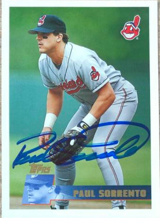 Paul Sorrento Autographed 1996 Topps #373