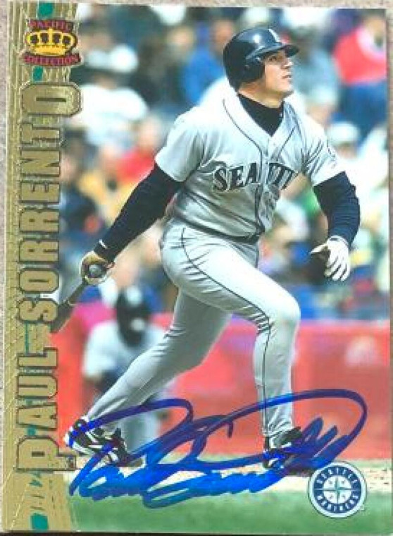 Paul Sorrento Autographed 1997 Pacific Crown Collection #193