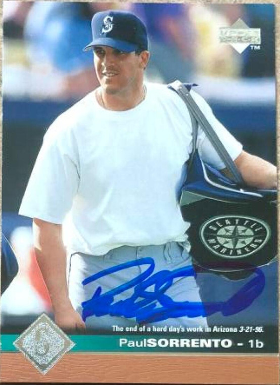 Paul Sorrento Autographed 1997 Upper Deck #502