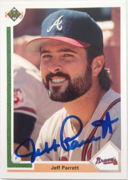 Jeff Parrett Autographed 1991 Upper Deck #417