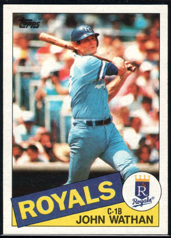 1985 Topps #308 John Wathan VG Kansas City Royals 