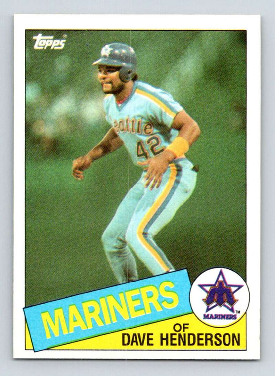 1985 Topps #344 Dave Henderson VG Seattle Mariners 