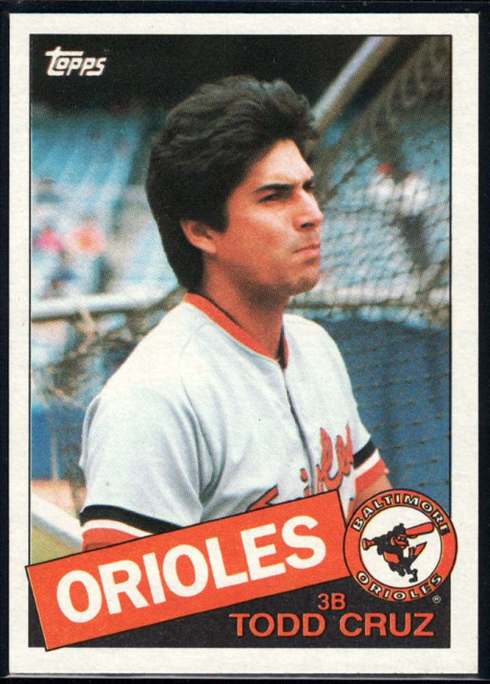 1985 Topps #366 Todd Cruz VG Baltimore Orioles 