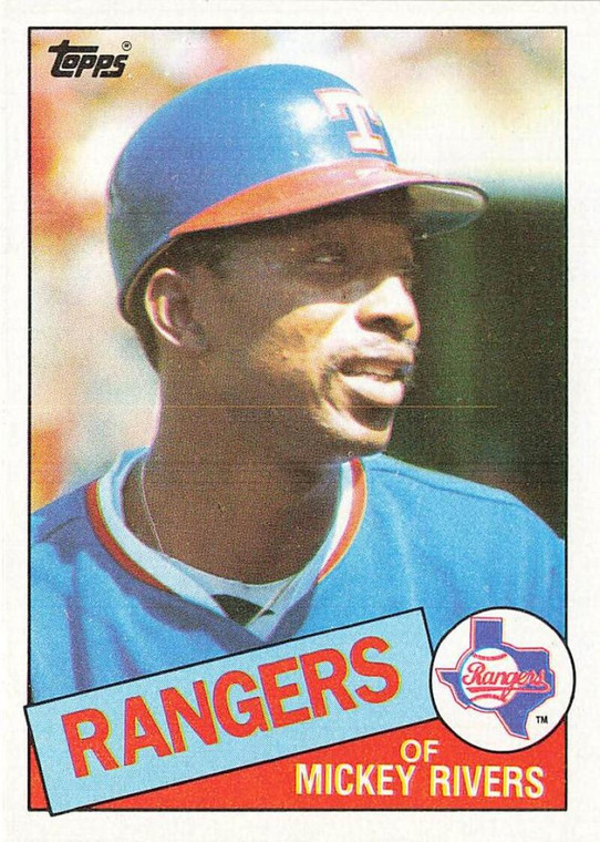 1985 Topps #371 Mickey Rivers VG Texas Rangers 