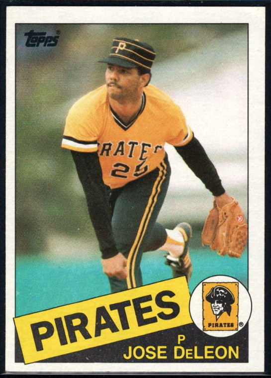 1985 Topps #385 Jose DeLeon VG Pittsburgh Pirates 