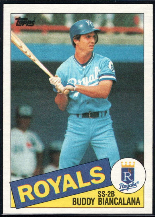 1985 Topps #387 Buddy Biancalana VG RC Rookie Kansas City Royals 
