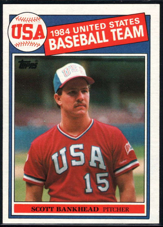 1985 Topps #393 Scott Bankhead OLY VG RC Rookie USA 