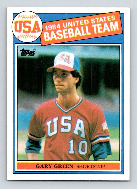 1985 Topps #396 Gary Green OLY VG RC Rookie USA 