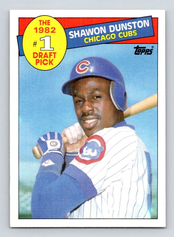 1985 Topps #280 Shawon Dunston FDP VG RC Rookie Chicago Cubs 