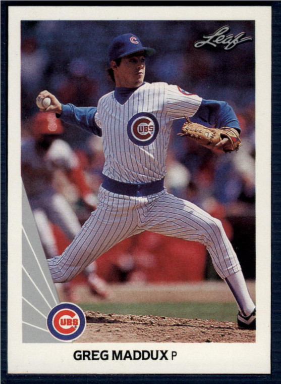 1990 Leaf #25 Greg Maddux VG Chicago Cubs 