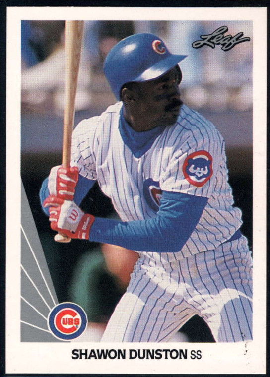 1990 Leaf #229 Shawon Dunston VG Chicago Cubs 