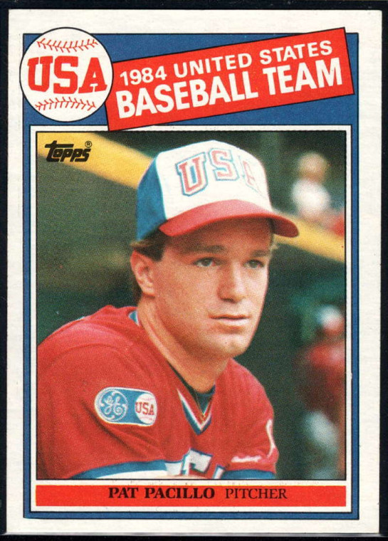 1985 Topps #402 Pat Pacillo OLY VG RC Rookie USA 