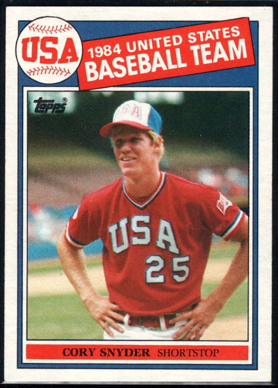 1985 Topps #403 Cory Snyder OLY VG RC Rookie USA 