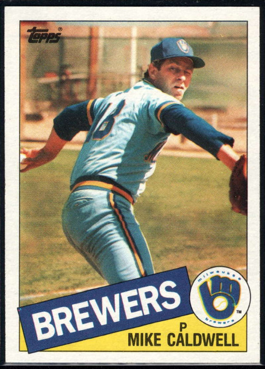 1985 Topps #419 Mike Caldwell VG Milwaukee Brewers 