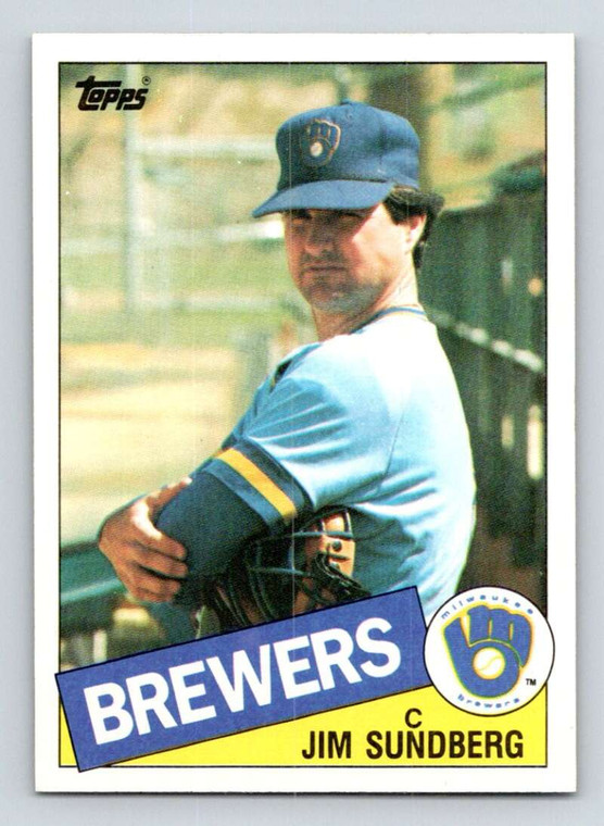 1985 Topps #446 Jim Sundberg VG Milwaukee Brewers 