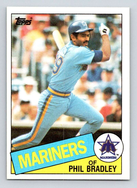 1985 Topps #449 Phil Bradley VG RC Rookie Seattle Mariners 