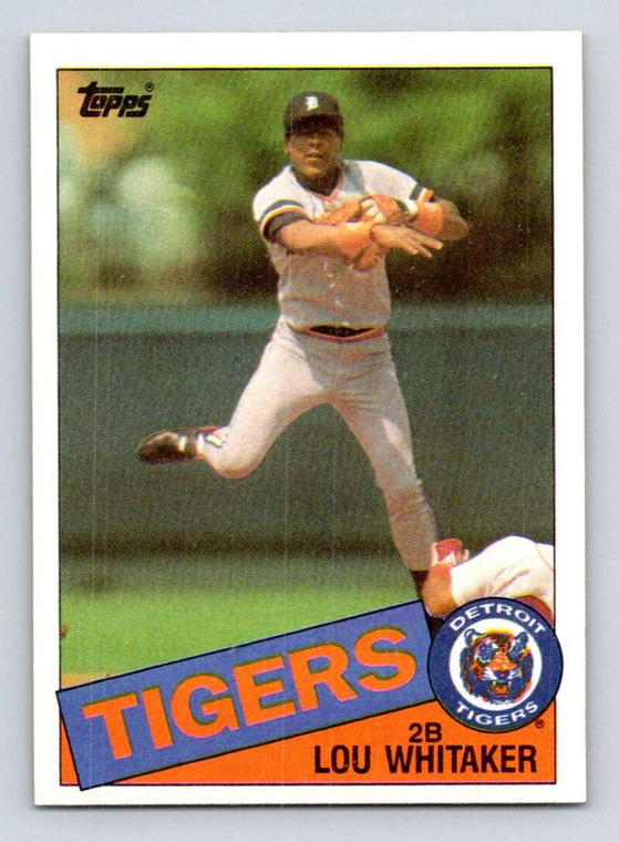 1985 Topps #480 Lou Whitaker VG Detroit Tigers 