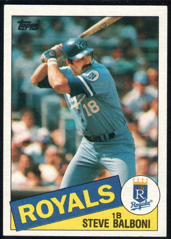 1985 Topps #486 Steve Balboni VG Kansas City Royals 