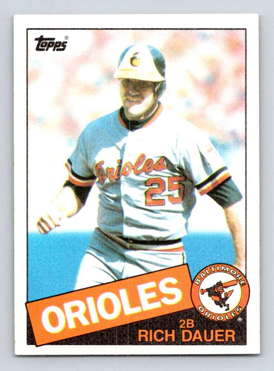 1985 Topps #494 Rich Dauer VG Baltimore Orioles 