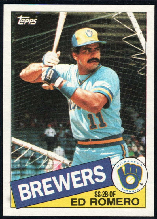 1985 Topps #498 Ed Romero VG Milwaukee Brewers 