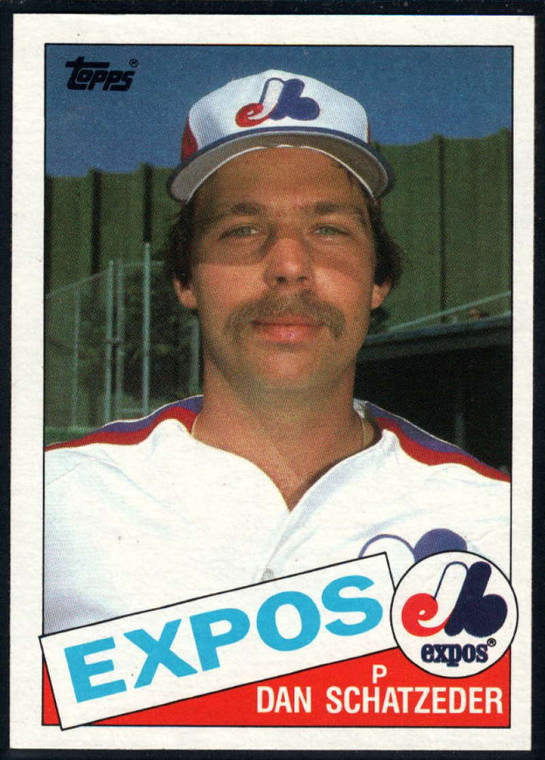 1985 Topps #501 Dan Schatzeder VG Montreal Expos 