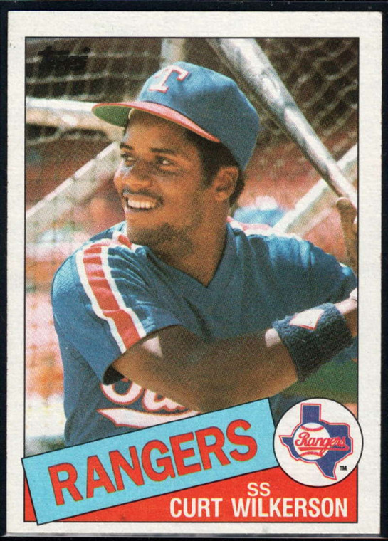 1985 Topps #594 Curtis Wilkerson VG Texas Rangers 