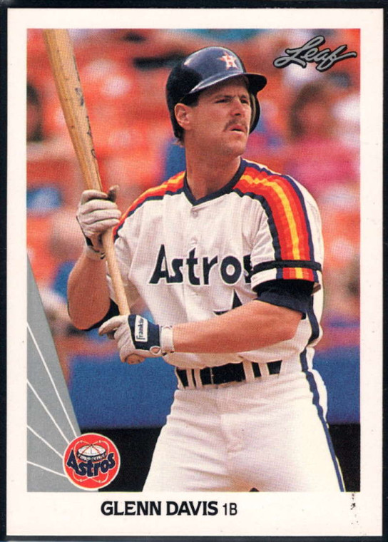 1990 Leaf #30 Glenn Davis VG Houston Astros 