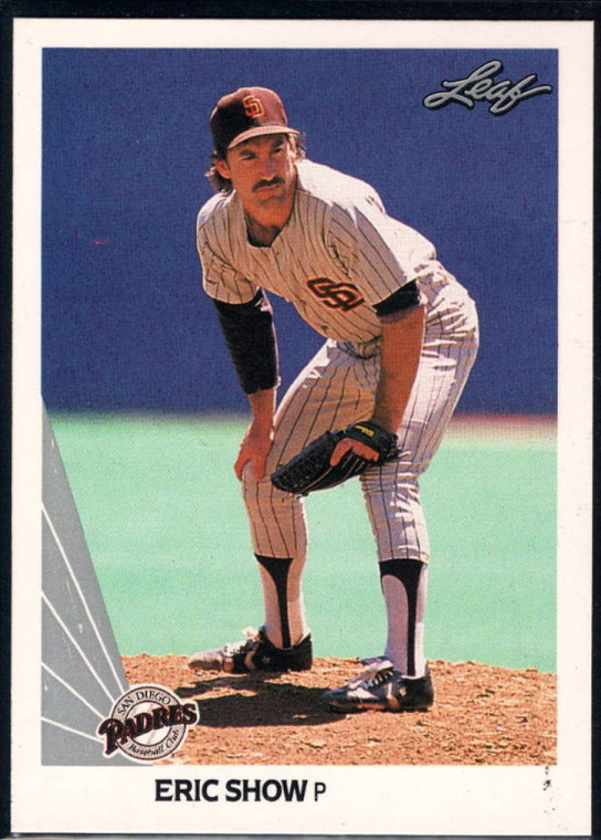 1990 Leaf #115 Eric Show VG San Diego Padres 