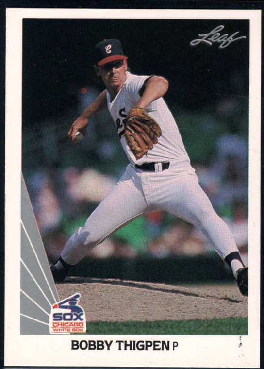 1990 Leaf #175 Bobby Thigpen VG Chicago White Sox 