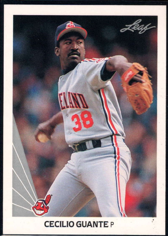1990 Leaf #365 Cecilio Guante VG Cleveland Indians 