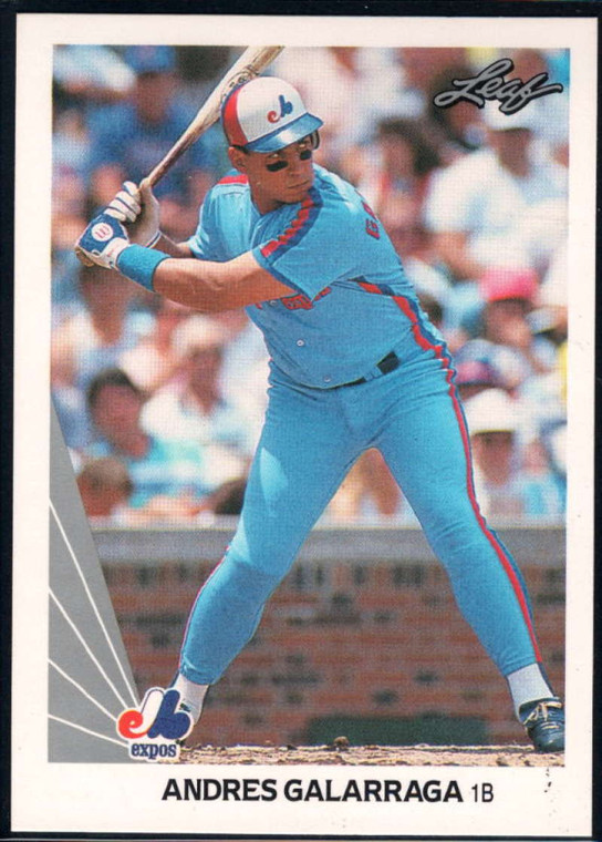 1990 Leaf #450 Andres Galarraga VG Montreal Expos 