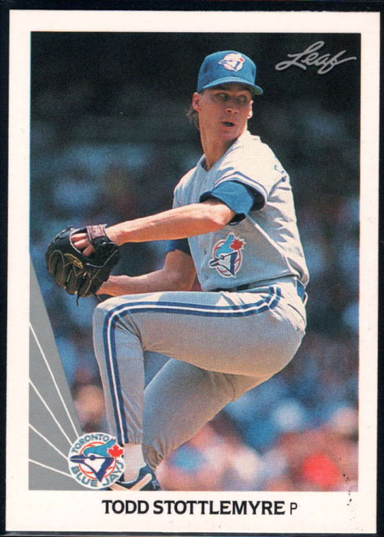 1990 Leaf #475 Todd Stottlemyre VG Toronto Blue Jays 