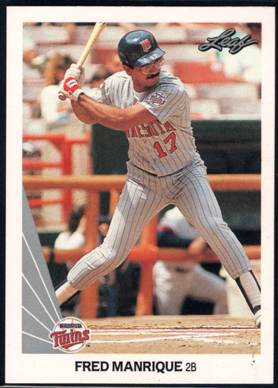 1990 Leaf #518 Fred Manrique VG Minnesota Twins 