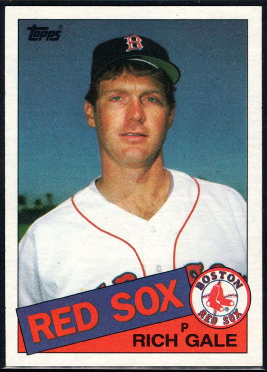 1985 Topps #606 Rich Gale VG Boston Red Sox 