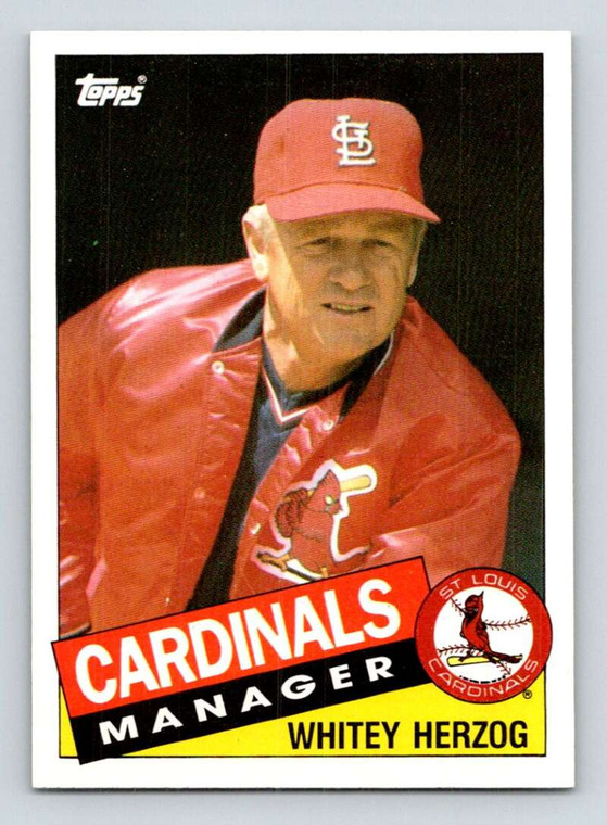 1985 Topps #683 Whitey Herzog MG VG St. Louis Cardinals 