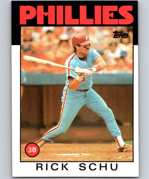 1986 Topps #16 Rick Schu VG Philadelphia Phillies 