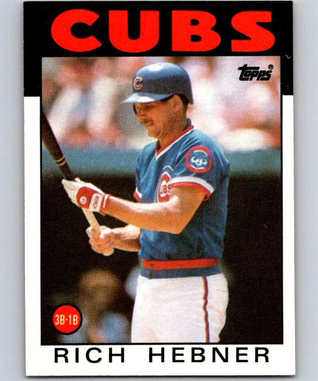 1986 Topps #19 Richie Hebner VG Chicago Cubs 