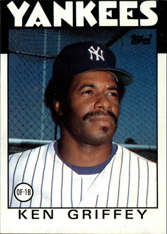 1986 Topps #40 Ken Griffey Sr. VG New York Yankees 