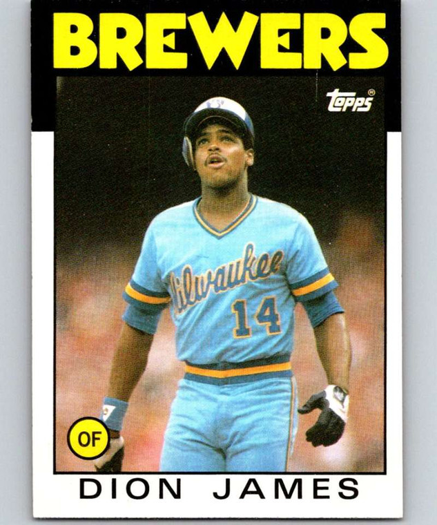 1986 Topps #76 Dion James VG Milwaukee Brewers 
