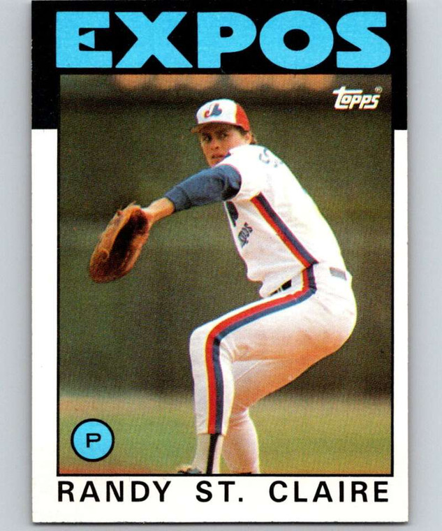 1986 Topps #89 Randy St. Claire VG Montreal Expos 