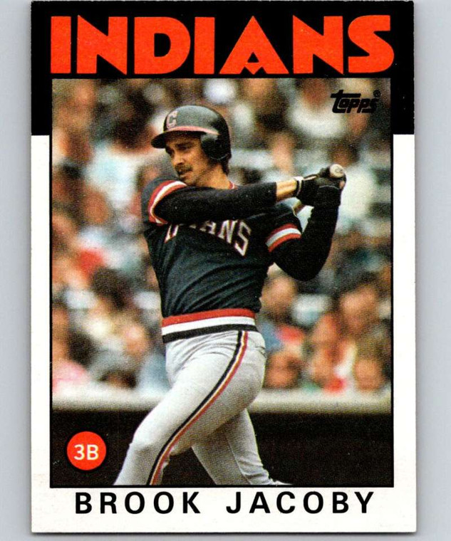 1986 Topps #116 Brook Jacoby VG Cleveland Indians 