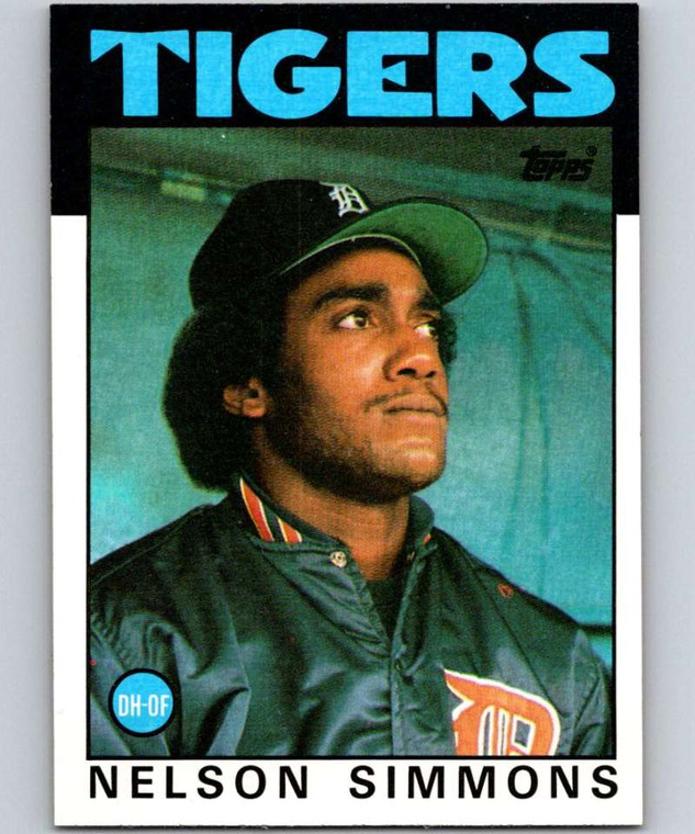 1986 Topps #121 Nelson Simmons VG Detroit Tigers 