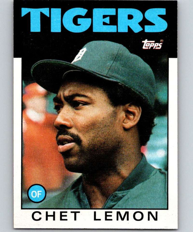 1986 Topps #160 Chet Lemon VG Detroit Tigers 