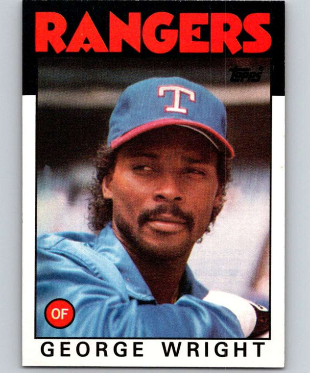 1986 Topps #169 George Wright VG Texas Rangers 