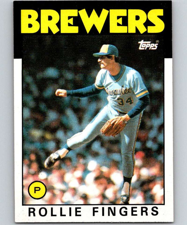 1986 Topps #185 Rollie Fingers VG Milwaukee Brewers 