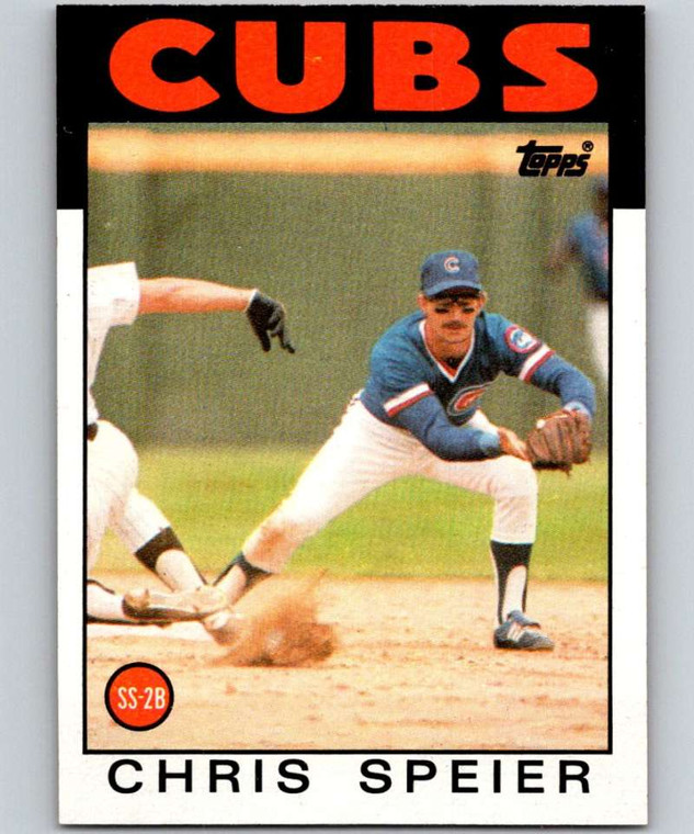 1986 Topps #212 Chris Speier VG Chicago Cubs 