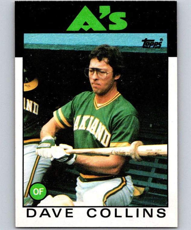 1986 Topps #271 Dave Collins VG Oakland Athletics 