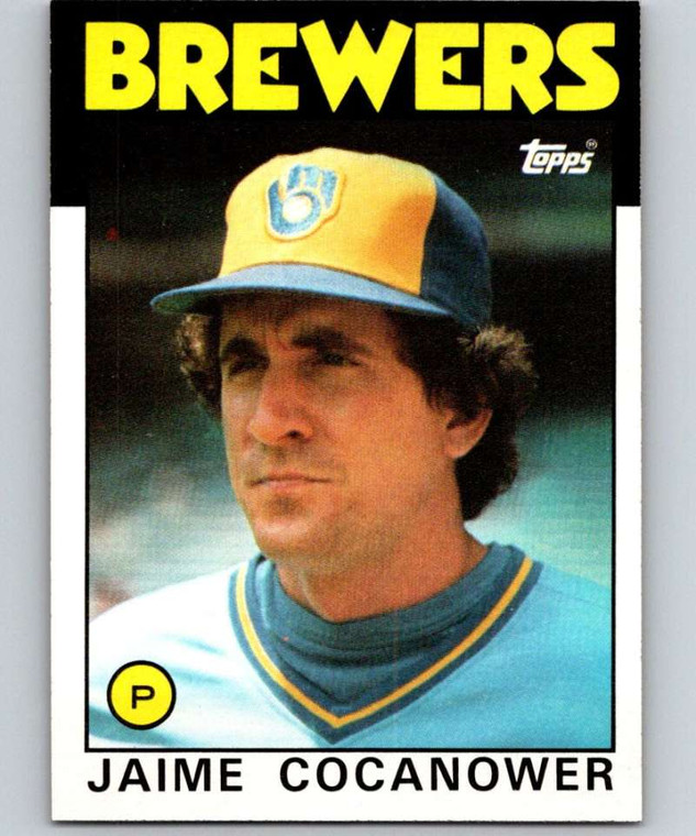 1986 Topps #277 Jaime Cocanower VG Milwaukee Brewers 